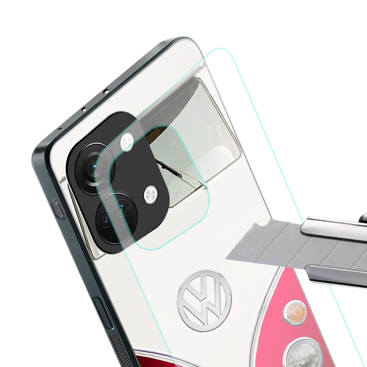 vintage volkswagen back phone cover | glass case for oneplus nord 3