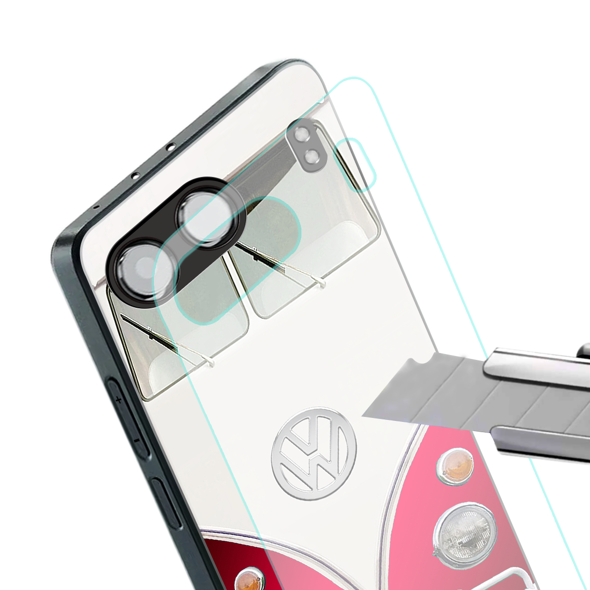 vintage volkswagen back phone cover | glass case for oneplus nord 4
