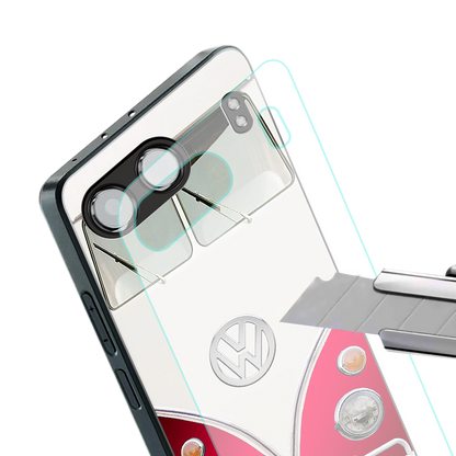 vintage volkswagen back phone cover | glass case for oneplus nord 4
