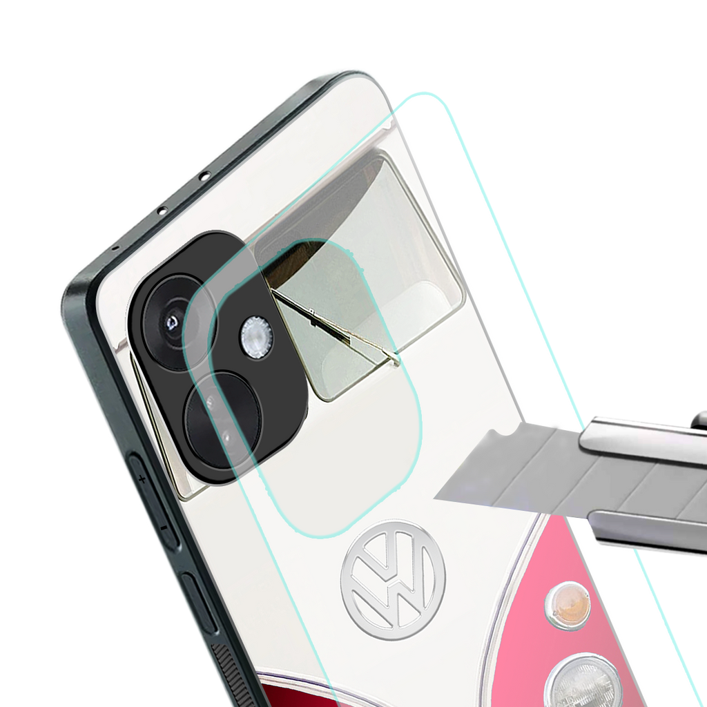 vintage volkswagen back phone cover | glass case for oneplus nord ce 3