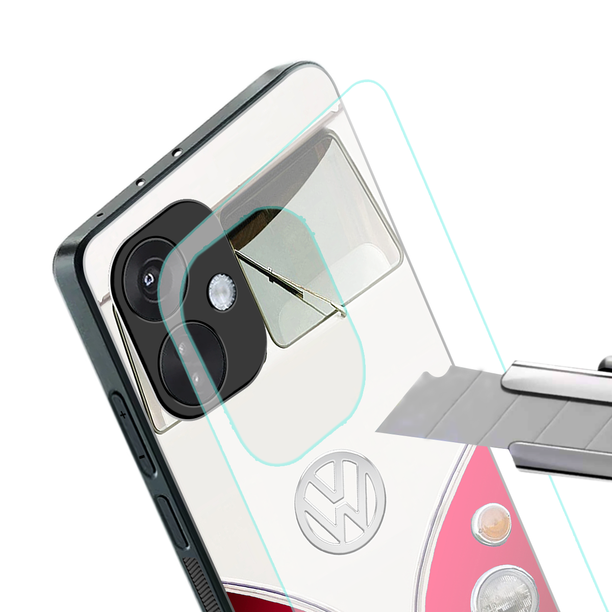 vintage volkswagen back phone cover | glass case for oneplus nord ce 3