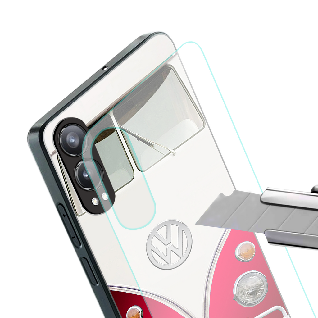 vintage volkswagen back phone cover | glass case for oneplus nord ce 4 lite