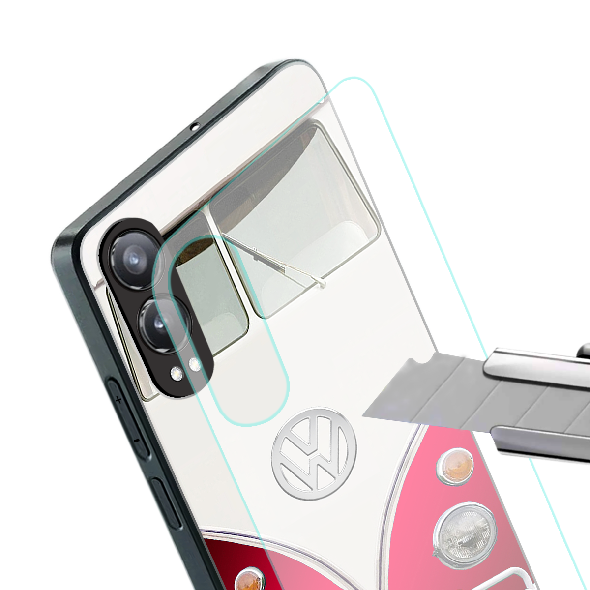 vintage volkswagen back phone cover | glass case for oneplus nord ce 4 lite