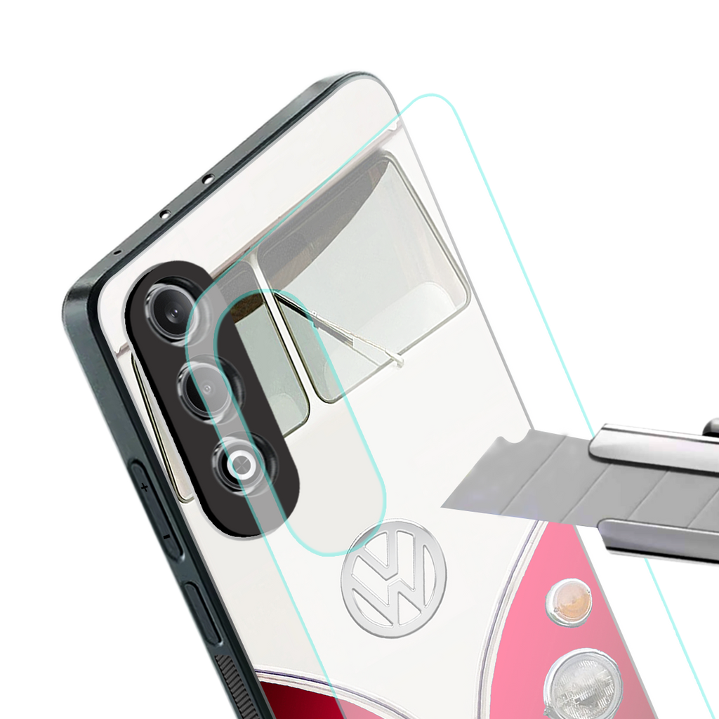 vintage volkswagen back phone cover | glass case for oneplus nord ce 4