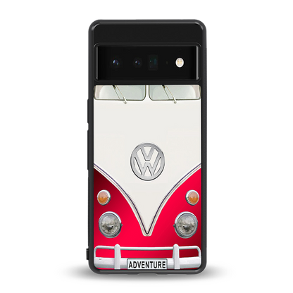 vintage volkswagen back phone cover | glass case for google pixel 6 pro