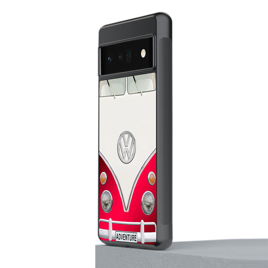 vintage volkswagen back phone cover | glass case for google pixel 6 pro