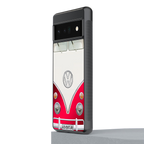 vintage volkswagen back phone cover | glass case for google pixel 6 pro
