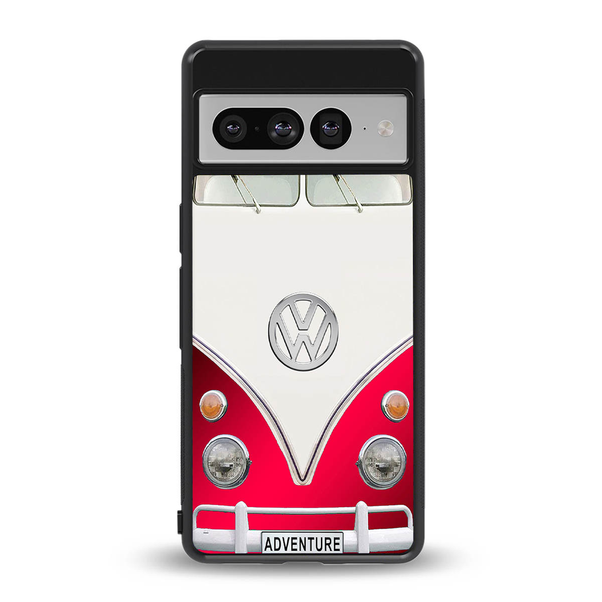 vintage volkswagen back phone cover | glass case for google pixel 7 pro