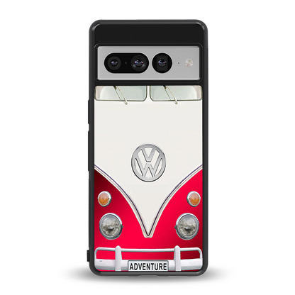 vintage volkswagen back phone cover | glass case for google pixel 7 pro