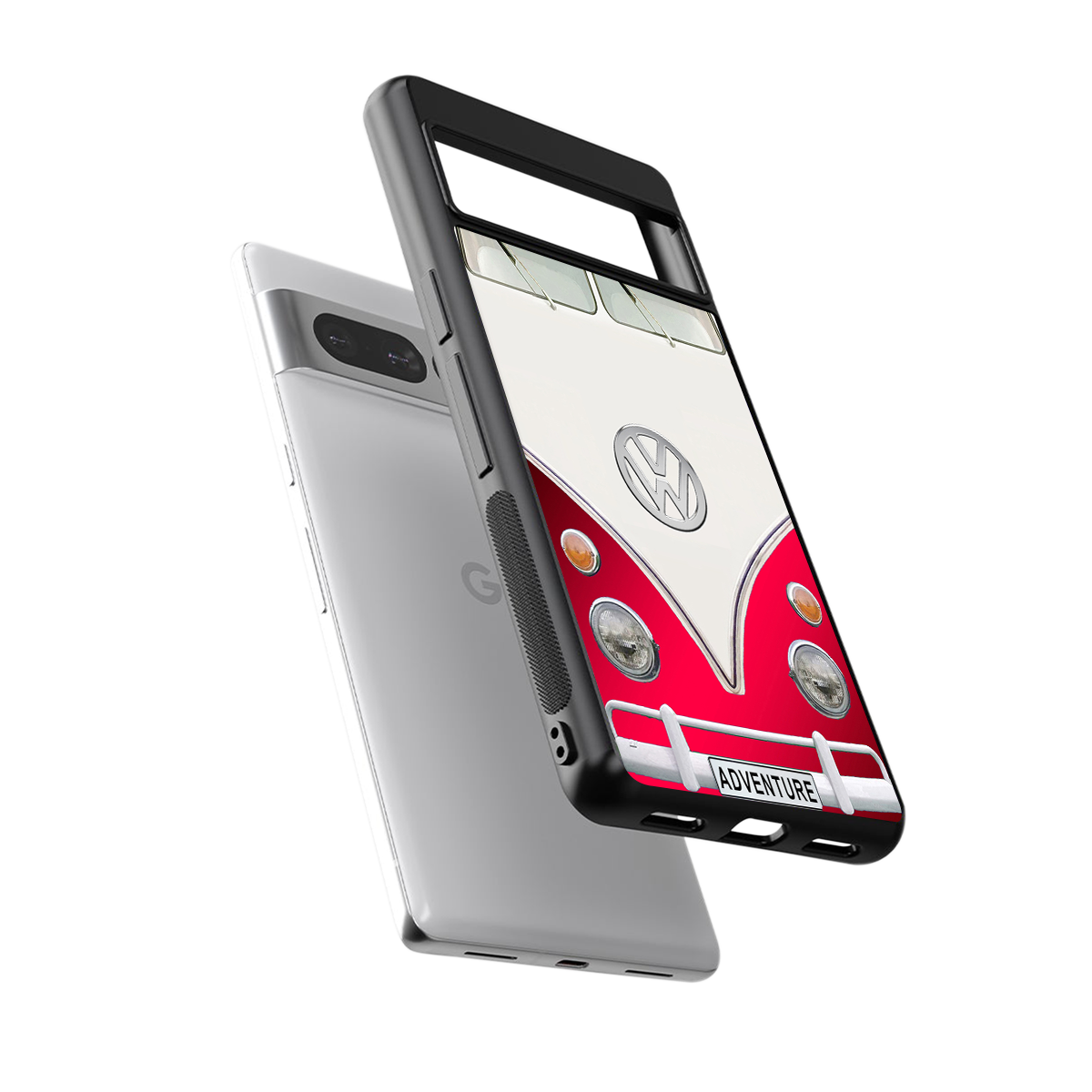 vintage volkswagen back phone cover | glass case for google pixel 7 pro