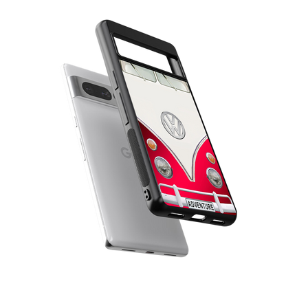 vintage volkswagen back phone cover | glass case for google pixel 7 pro