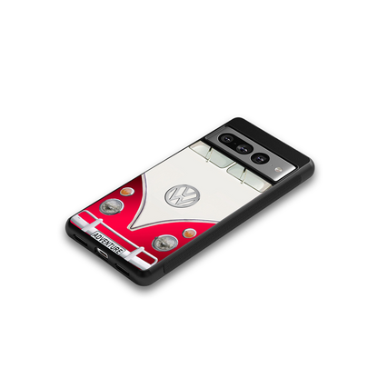 vintage volkswagen back phone cover | glass case for google pixel 7 pro