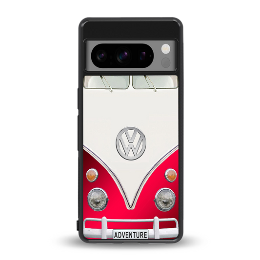 vintage volkswagen back phone cover | glass case for google pixel 8 pro