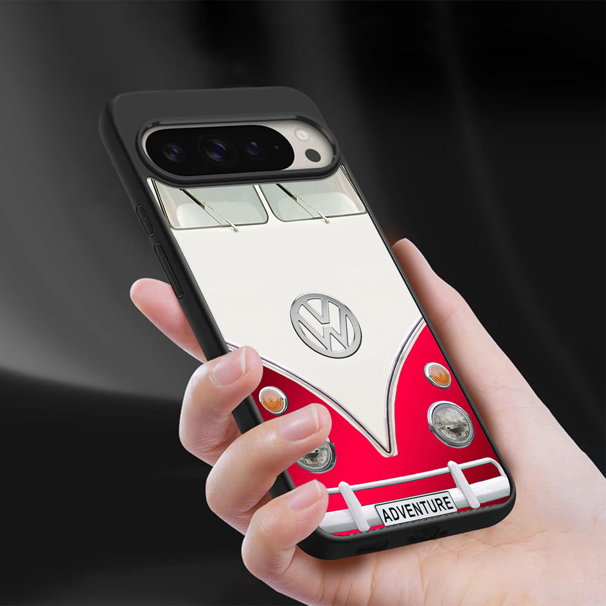 vintage volkswagen back phone cover | glass case for google pixel 9 pro