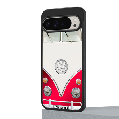 vintage volkswagen back phone cover | glass case for google pixel 9 pro