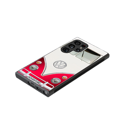 vintage volkswagen back phone cover | glass case for samsung galaxy s24 ultra