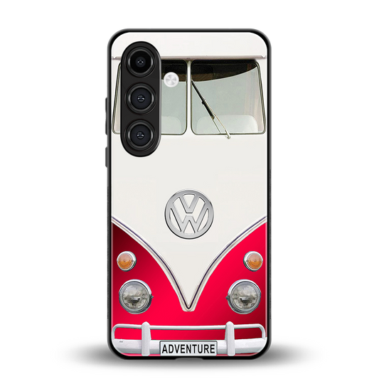 vintage volkswagen back phone cover | glass case for samsung galaxy s23 fe