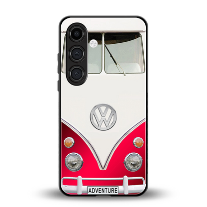 vintage volkswagen back phone cover | glass case for samsung galaxy s25 plus