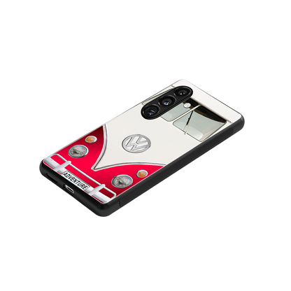 vintage volkswagen back phone cover | glass case for samsung galaxy s25 plus