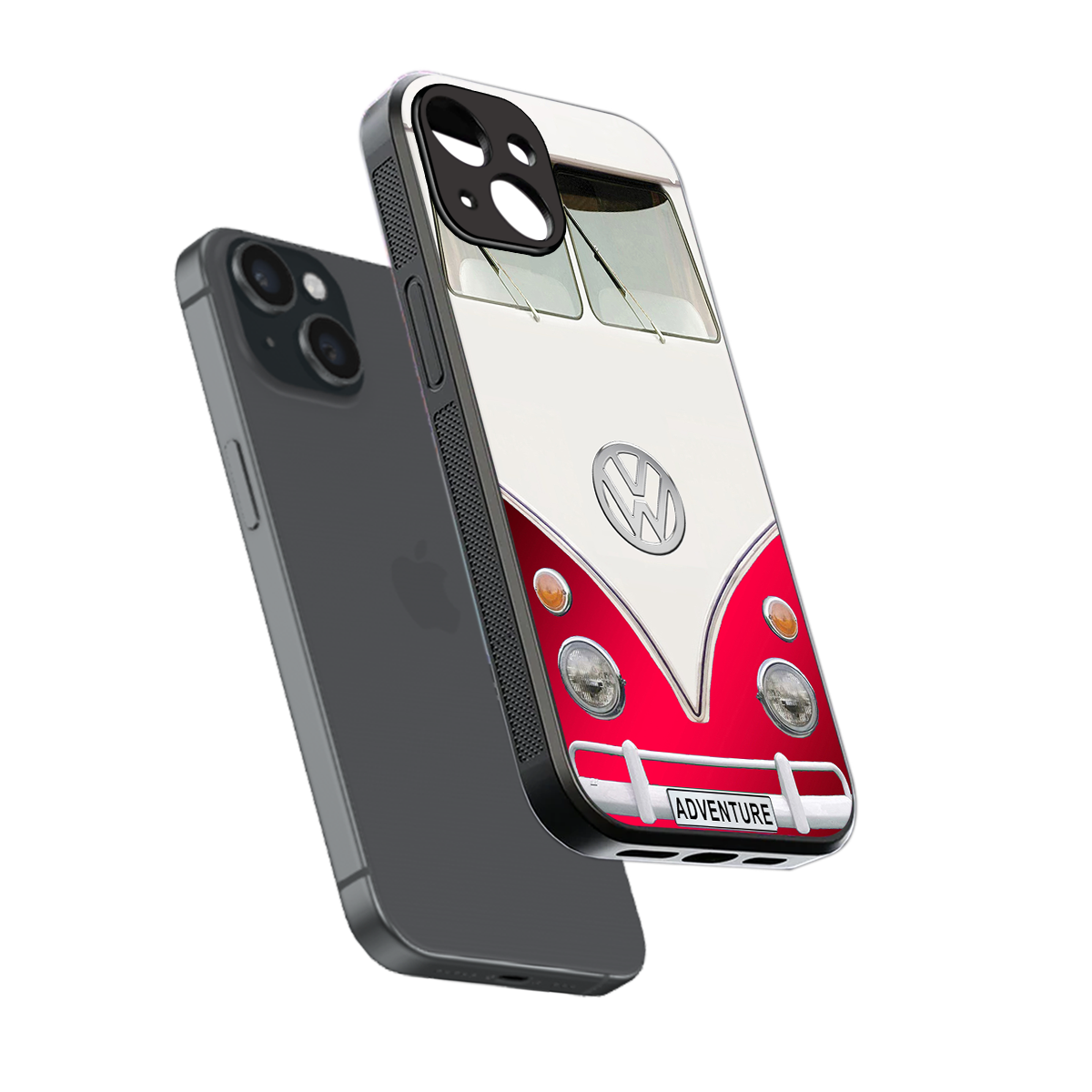 vintage volkswagen back phone cover | glass case for iphone 15