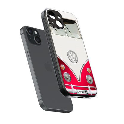 vintage volkswagen back phone cover | glass case for iphone 14