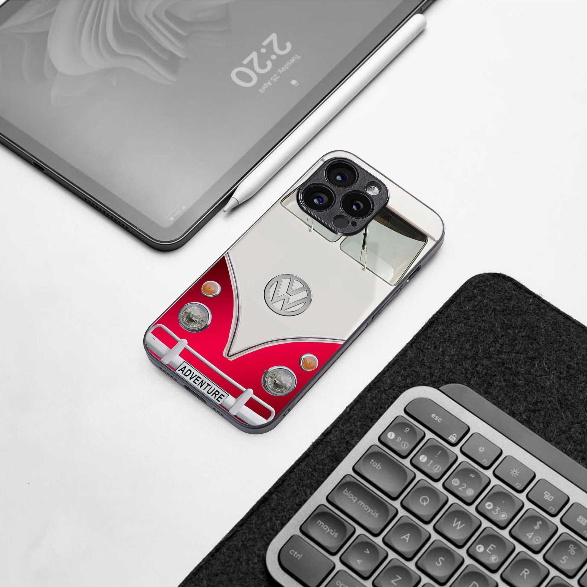vintage volkswagen back phone cover | glass case for iphone 13 pro max