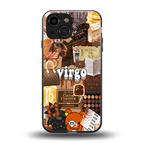 virgo aesthetic collage back phone cover | glass case for iphone 13 mini