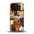virgo aesthetic collage back phone cover | glass case for iphone 13 pro