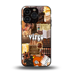 virgo aesthetic collage back phone cover | glass case for iphone 13 pro