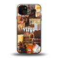 virgo aesthetic collage back phone cover | glass case for iphone 14 plus