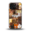 virgo aesthetic collage back phone cover | glass case for iphone 14 pro max
