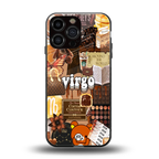 virgo aesthetic collage back phone cover | glass case for iphone 14 pro max
