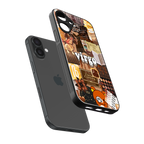 virgo aesthetic collage back phone cover | glass case for iphone 16 plus