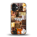 virgo aesthetic collage back phone cover | glass case for iphone 16