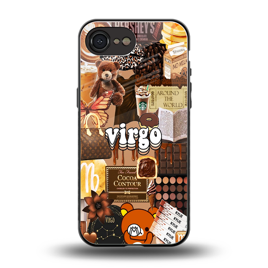 virgo aesthetic collage back phone cover | glass case for iphone 16e