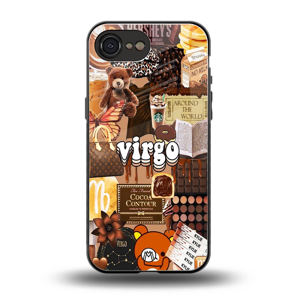 virgo aesthetic collage back phone cover | glass case for iphone 16e