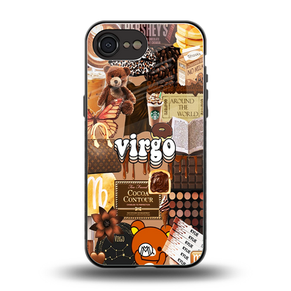 virgo aesthetic collage back phone cover | glass case for iphone 16e