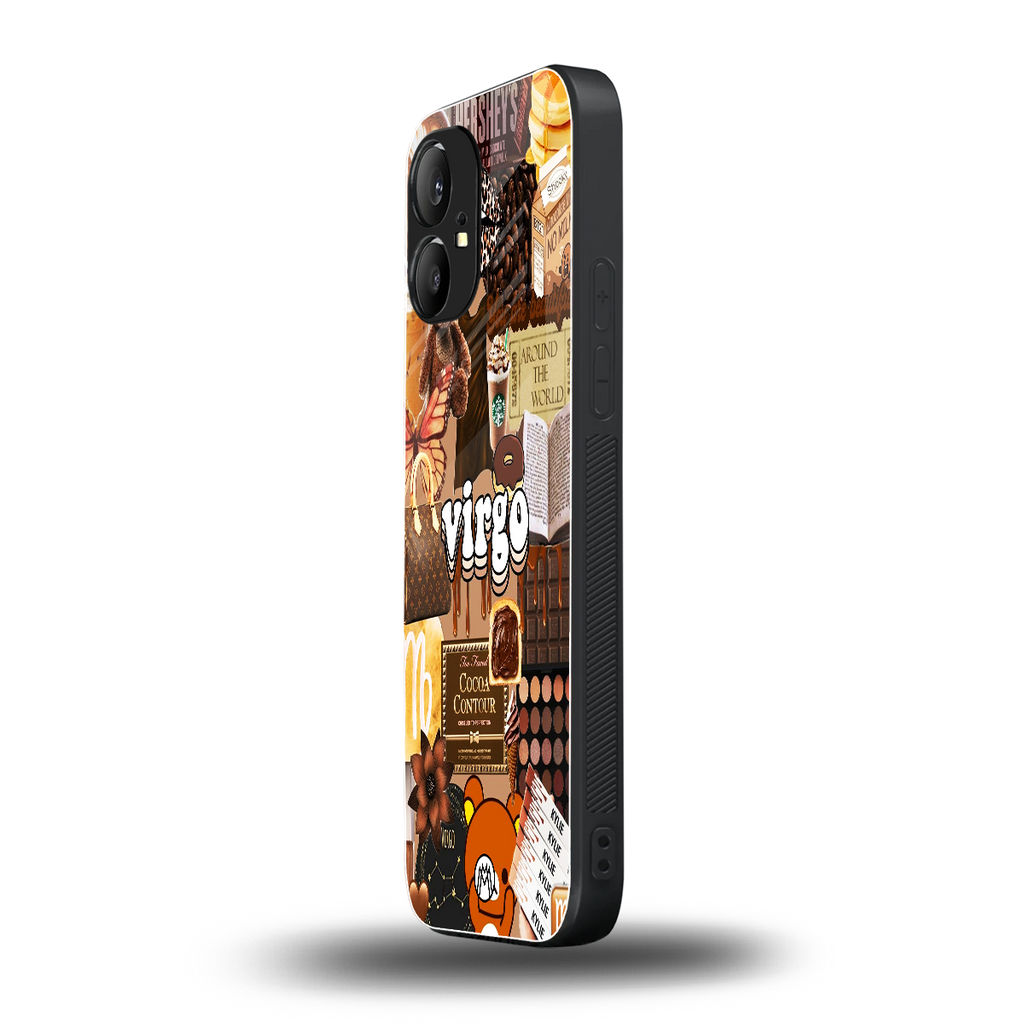 virgo aesthetic collage back phone cover | glass case for nothing phone 1
