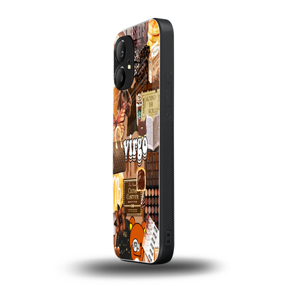 virgo aesthetic collage back phone cover | glass case for nothing phone 1