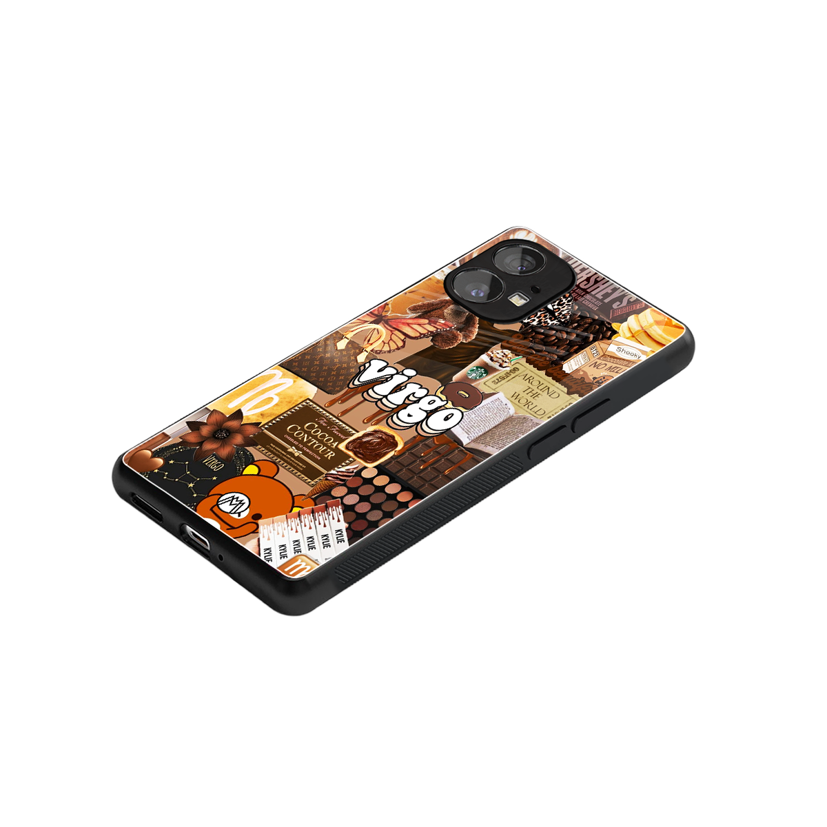 virgo aesthetic collage back phone cover | glass case for nothing phone 1