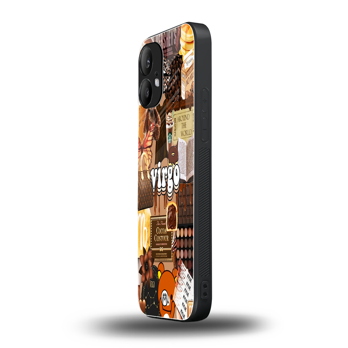 virgo aesthetic collage back phone cover | glass case for nothing phone 2