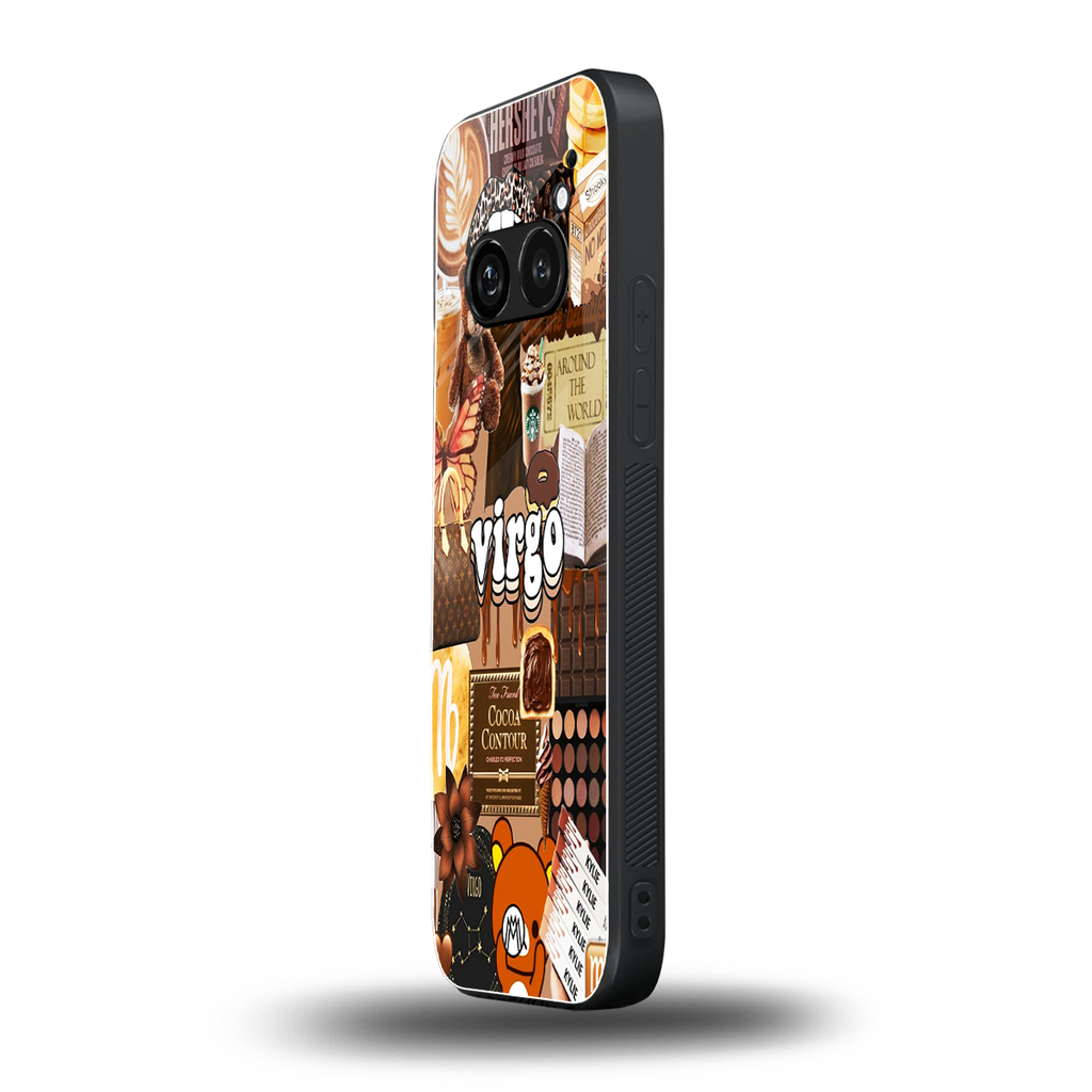 virgo aesthetic collage back phone cover | glass case for nothing phone 2a