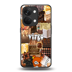virgo aesthetic collage back phone cover | glass case for oneplus nord 3
