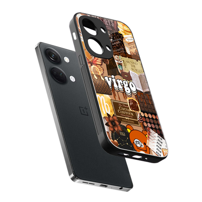 virgo aesthetic collage back phone cover | glass case for oneplus nord 3