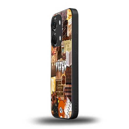 virgo aesthetic collage back phone cover | glass case for oneplus nord 3
