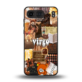 virgo aesthetic collage back phone cover | glass case for oneplus nord 4