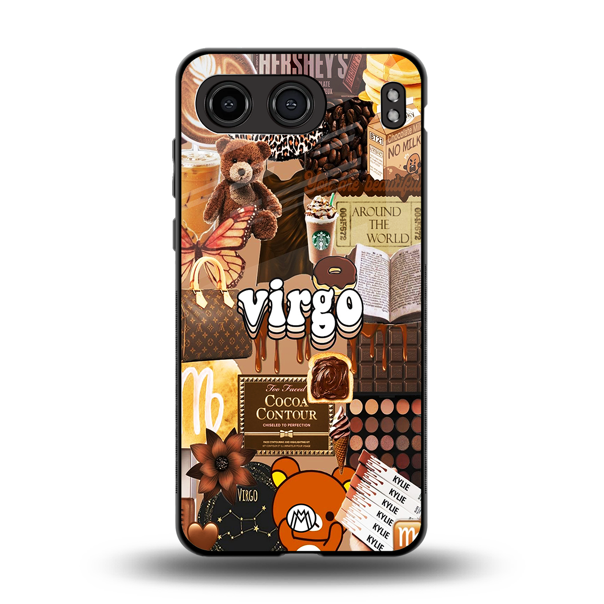 virgo aesthetic collage back phone cover | glass case for oneplus nord 4