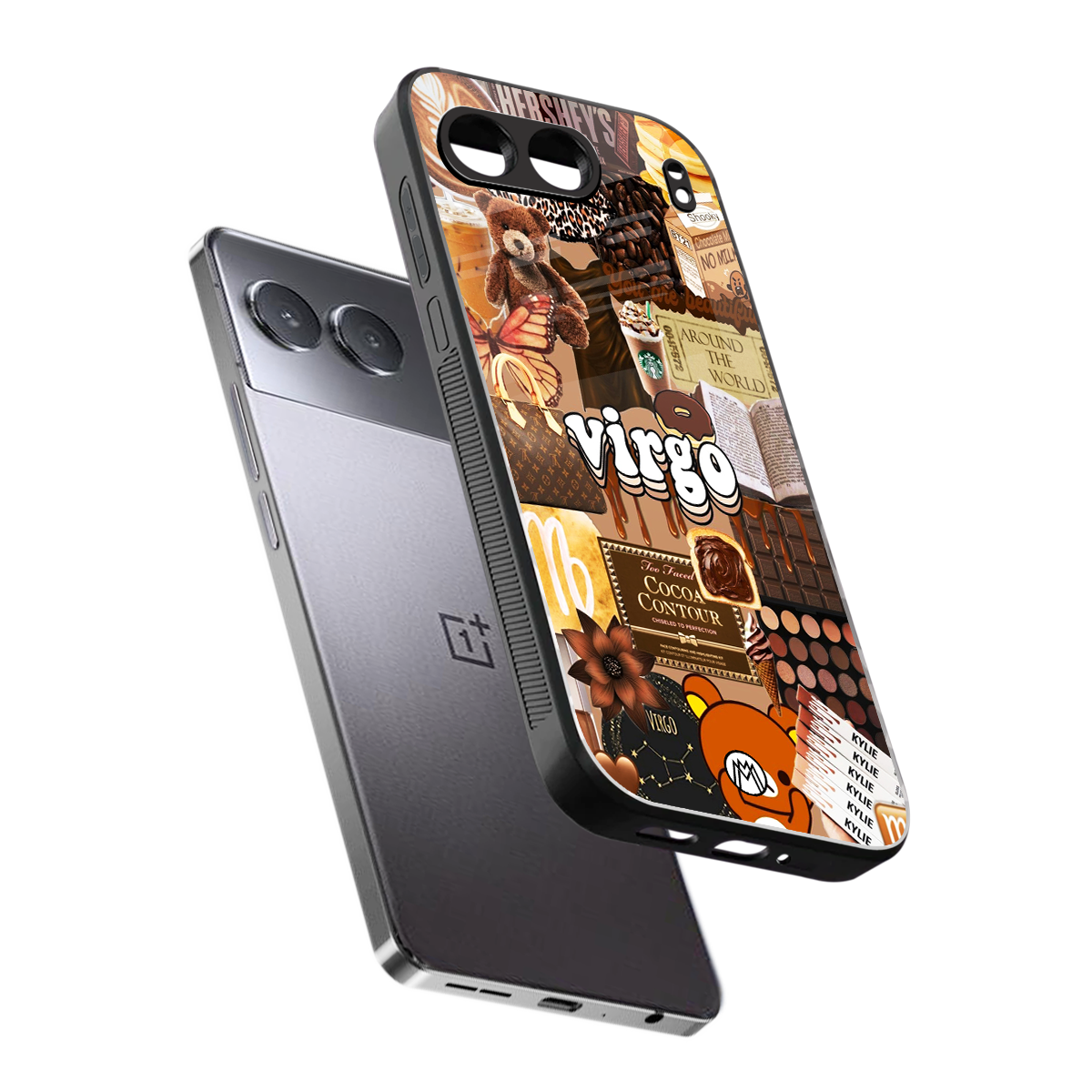 virgo aesthetic collage back phone cover | glass case for oneplus nord 4
