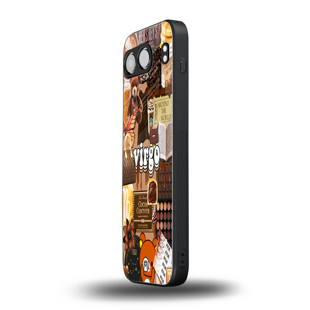 virgo aesthetic collage back phone cover | glass case for oneplus nord 4