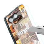 virgo aesthetic collage back phone cover | glass case for oneplus nord 4
